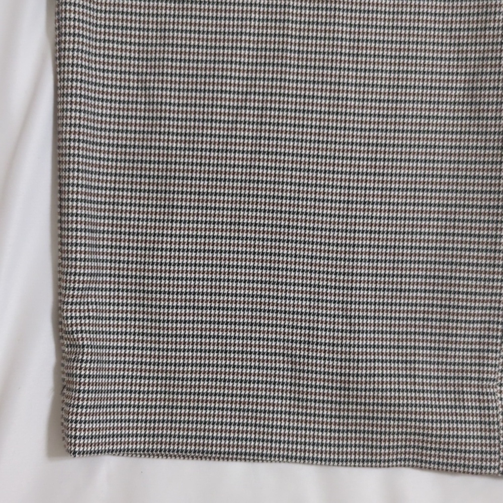 Banana Republic Houndstooth Belted Wide Leg Pants, Color White/Brown/Black Sz14 - Picture 6 of 12